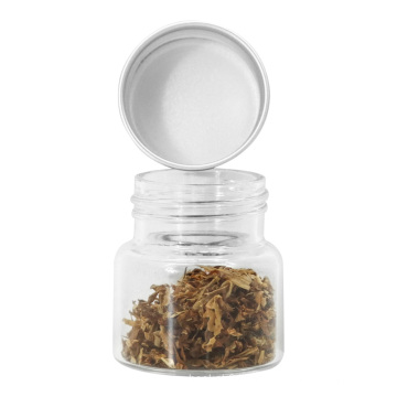 Wholesale 20ml Clear Glass Storage Jar High Borosilicate Glass With Metal Lid For Food Storage